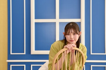 若い女性のポートレート