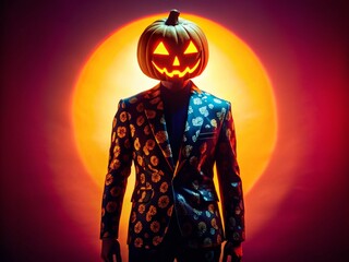 Halloween Fashion: Silhouette Jack-o'-Lantern Jacket Photography