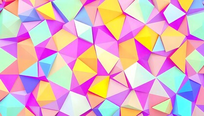 Colorful geometric prism pattern 3D background, Wallpaper