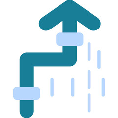 Fototapeta premium Zigzag Arrow Icon