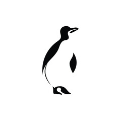 penguin logo vector illustration template design