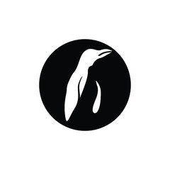 penguin logo vector illustration template design