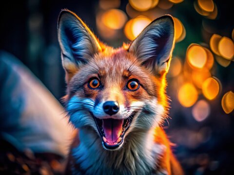 Hilarious Low Light Fox Memes: Nighttime Wildlife Photography, Funny Animal Pictures, Dark Comedy