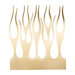 Flame gold png