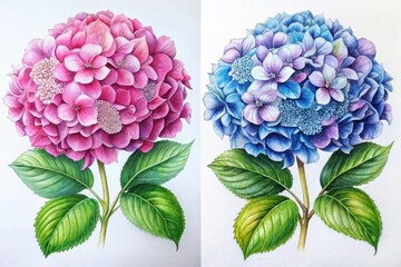 How to Draw Hydrangeas: Step-by-Step Guide, Easy Hydrangea Drawing Tutorials, Beginner's Guide to Hydrangea Illustration