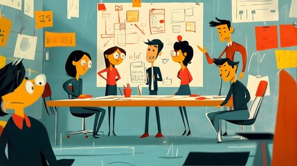 Cartooning Collaboration: Visual Representations of Teamwork in Action