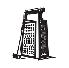 Cheese Grater silhouette vector illustration