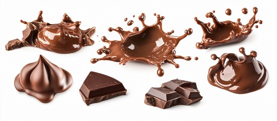 Delicious Melted Chocolate Splats and Pieces Collection
