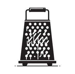 Cheese Grater silhouette vector illustration