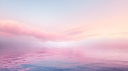 Serene reflection of clouds on water