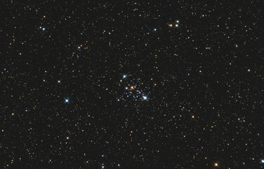 Globular cluster Messier 103 in Cassiopeia constellation, taken with amateur telescope.