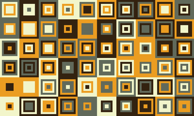 Minimalist grid design with ornate details and bright colours. Perfect for textile, cover art, or background use, adding structured beauty to projects.