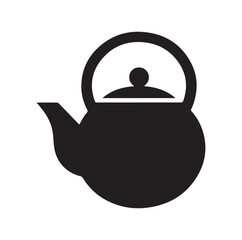 tea kettle silhouette vector illustration