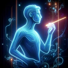
supernatural image of a person of light 36