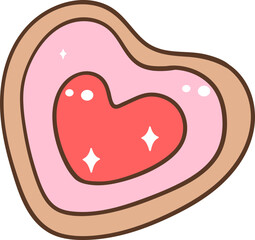 Valentine's Day Sweet Treats Vector Illustration