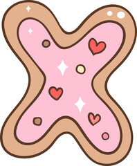 Valentine's Day Sweet Treats Vector Illustration