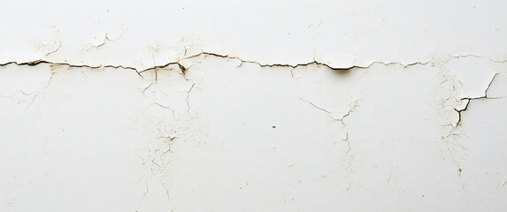 Obraz premium Cracked White Paint Texture Background: Distressed Wall Surface