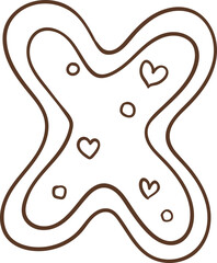 Valentine's Day Sweet Treats Vector Illustration