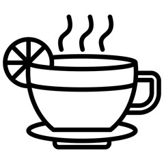 Line icon Romano vector coffee barista cafe