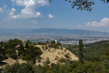 Bells tower at church St Dimitrija in Skopje Norht Macedonia
