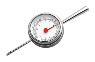 Oven Thermometer for Accurate Cooking - Isolated on White Background