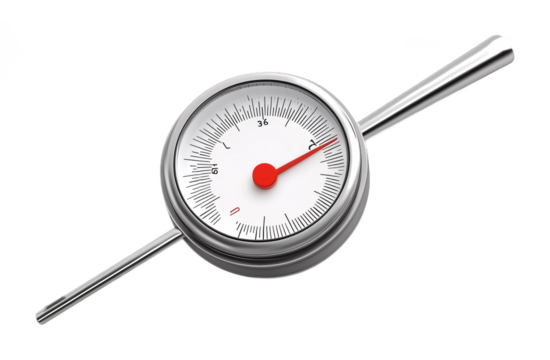 Oven Thermometer for Accurate Cooking - Isolated on White Background