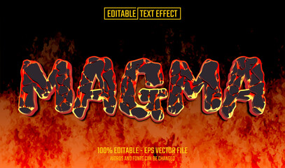 magma editable text effect