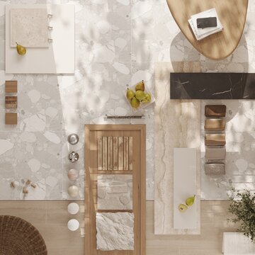Design interior collage vabi sabi color details