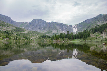 Fototapeta premium Karakol lakes, lake number four. Altai Republic, Russia