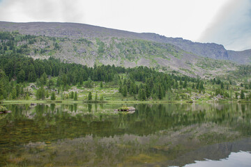 Karakol lakes, lake number four. Altai Republic, Russia