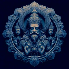 Obraz premium illustration of the god brahma 72