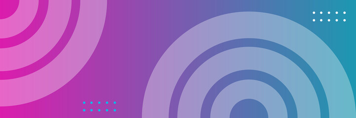 Obraz premium Background banner circle and shades of pink and blue