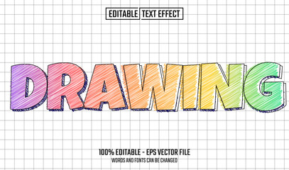 drawing editable text effect