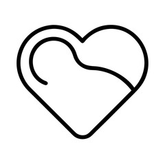 heart shaped chocolate icon, chocolate day line art, chocolate icon - simple black line art icon of heart shaped chocolate, for chocolate day celebrations. chocolate vector art.