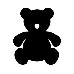 silhouette of a teddy bear