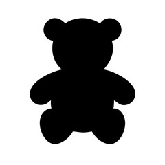 silhouette of a teddy bear