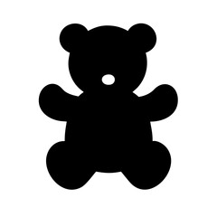 silhouette of a teddy bear