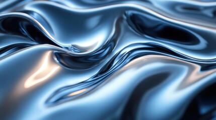 Abstract metallic sheen with ripples for futuristic designs, showcasing reflective and dynamic textures.