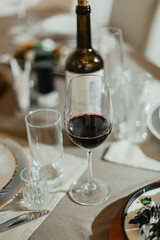 Georgian dishes on the restaurant table