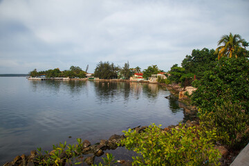 Punta gorda peninsula at Bahia de Cienfuegos, Cuba