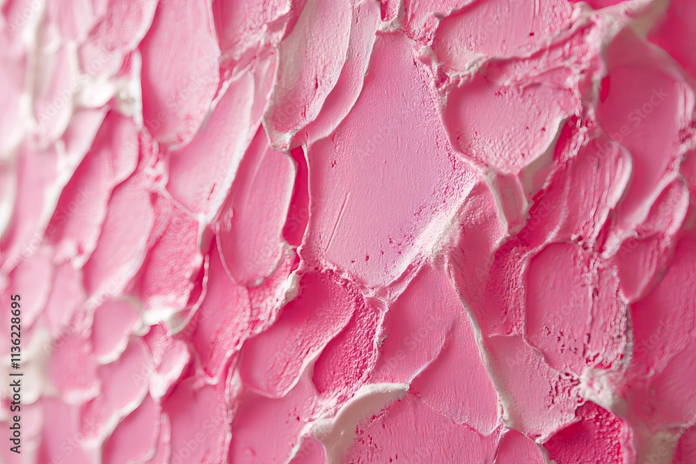 Poster vibrant sponge painting texture showcasing soft pink tones with a unique pattern and depth