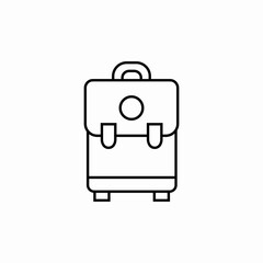 briefcase bag icon sign vector