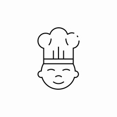 kid cook icon sign vector