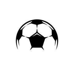Fototapeta premium Soccer ball football tournament or club icons. Symbol or emblem. vector illustration