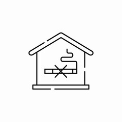 smoking prohibited area icon sign vector