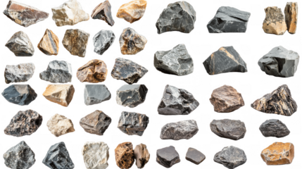 A Collection of Diverse Rocks and Stones