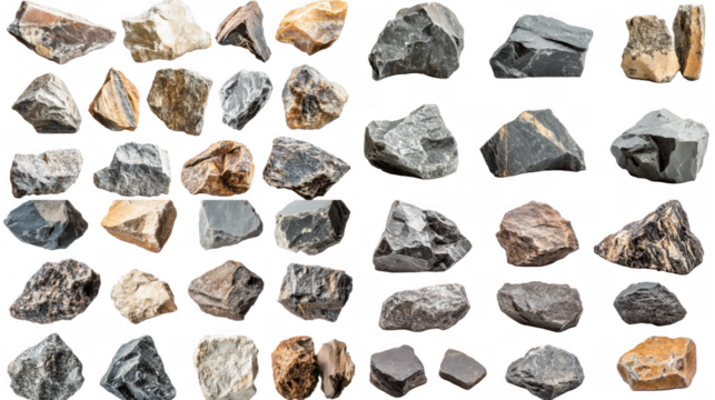 A Collection of Diverse Rocks and Stones