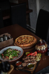 Georgian cuisine on the restaurant's table