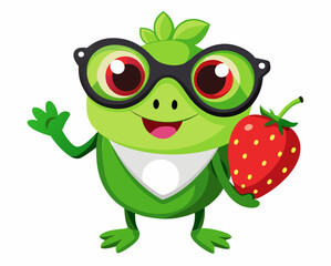 Fun 3D Frog Illustration – Lively and Creative Amphibian Artwork.