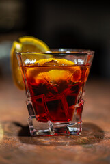 the process of preparing alcoholic beverages at the bar